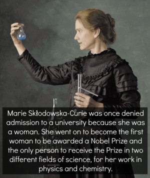 Marie Curie, the ONLY person ever to win two Nobel prizes in two ...