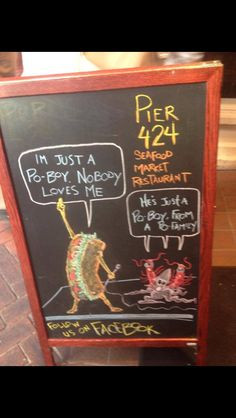 Gotta love this restaurant's humor. Seen in NOLA, but the joke still ...