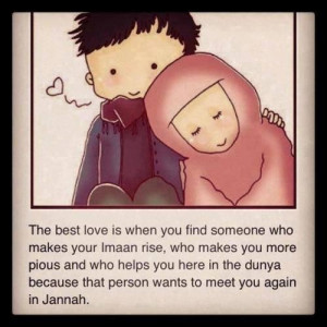 The best love is seeking Jannah together iA quote