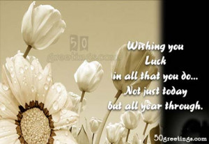 My best wishes to you