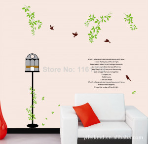 New 2014 adesivo de parede Home Decor Bird Wall Stickers Quotes and ...