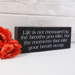 Quote Block Sign- Hand Painted Wooden Block- Country Decor- Wooden ...