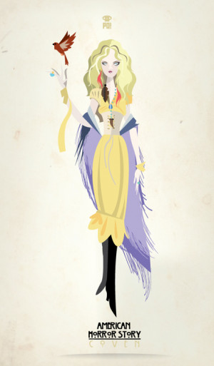 Fab Illustrated Portraits of 'American Horror Story: Coven' witches