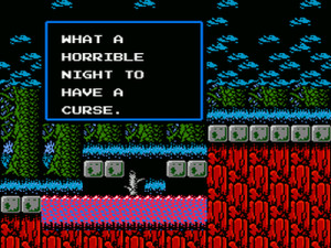 The context: Link walks into a cave on the game's starting screen, and ...