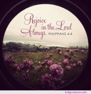 Rejoice in the Lord always