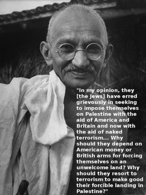 Mahatma Gandhi Rejected Zionism
