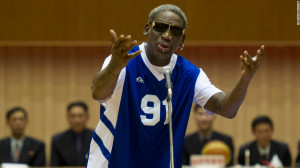 Dennis Rodman sings 