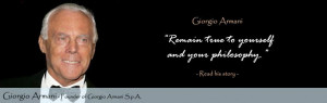 armani quotes