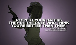 Nicki Minaj Quotes About Haters