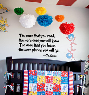dr seuss reading quote vinyl quotes about reading to children