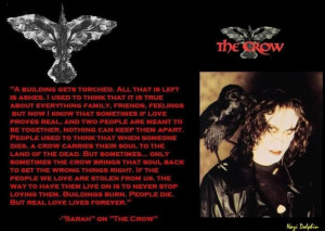 The Crow quote from the end of the movie