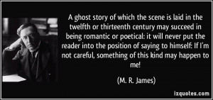 ghost story of which the scene is laid in the twelfth or thirteenth ...
