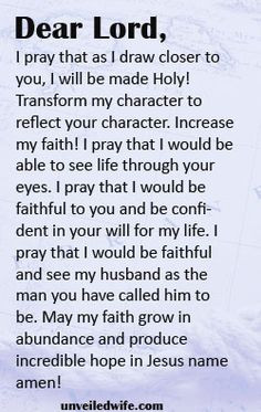 Of The Day – Faithfulness --- Dear Lord, I really appreciate the man ...