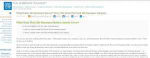 New York Life doesn’t Provide Online Life Insurance Quotes, I Do
