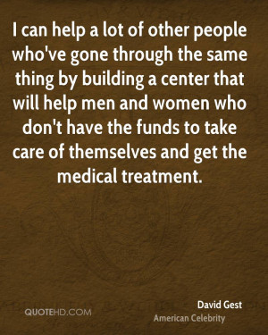 David Gest Medical Quotes
