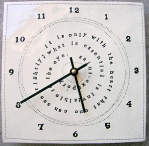 clock 8x8 the little prince quote. MADE TO ORDER. $55.00, via Etsy.