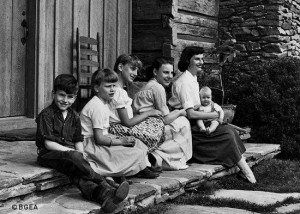 Ruth Bell Graham and her children. not a quote but a beautiful picture ...