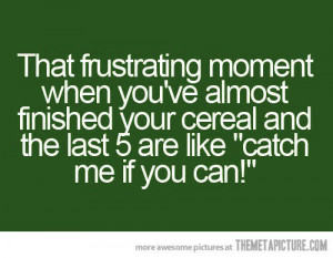 funny eating cereal catch me if you can