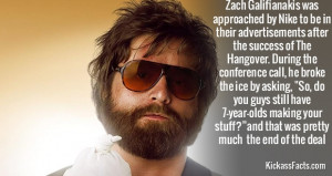 Zach Galifianakis Mocks Nike’s Offer By Taking Shots At Their ...