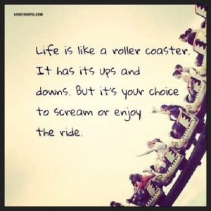 Life Is Like A Roller Coaster