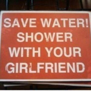 Lol!! Save water and shower together!