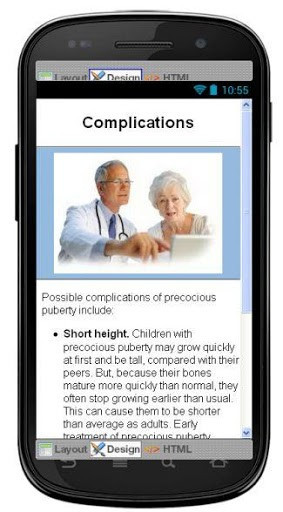 this app provides complete information about precocious puberty ...