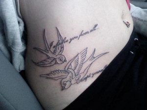 Sparrow tattoos are a great design for girls and are rising fast in ...