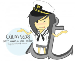 anchor, art, cute, drawing, sailor, typography