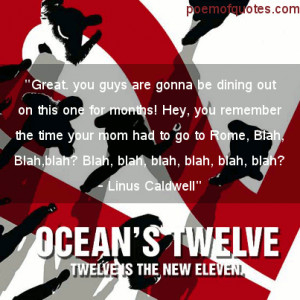Funny Quotes From Ocean's Twelve