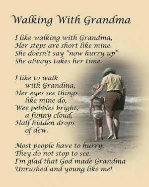 Walking with grandma.....