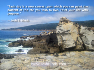 ... of the life you wish to live paint your life with purpose josh s hinds