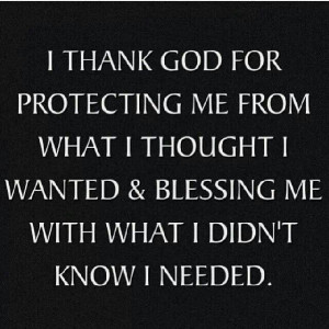 God's protection & blessing