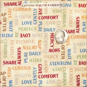 ... RED ROOSTER FRIENDSHIP SAYINGS WORDS LOVE FAITH FABRIC FQ 18