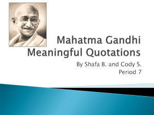 Mahatma Gandhi Meaningful Quotations. Healthcare Leadership Quotes ...