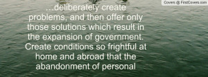 ... of personal liberties and national sovereignty will appear as a reason