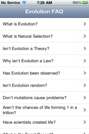 Evolution Debater for iPhone