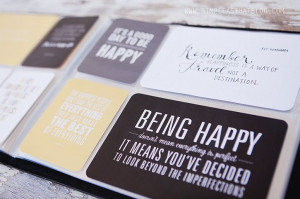 simple as that: Favorite Quotes Mini Album : Be Happy Collection
