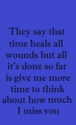 time heals