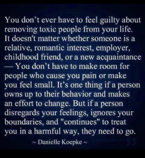 Remove toxic people from your life they will only attract negative ...