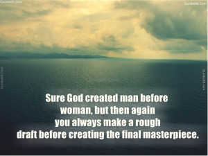 ... you always make a rough draft before creating the final masterpiece