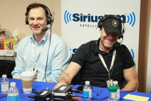 David Morrissey and Michael Rooker at event of The Walking Dead (2010)