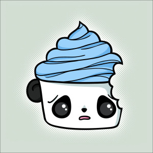 panda cupcake by cute creations cartoons comics digital media cartoons ...