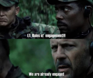 Lt, Rules of engagement