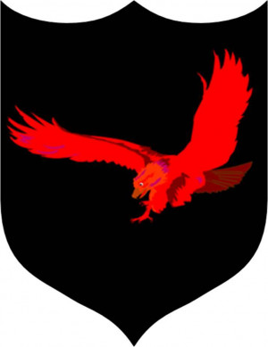 The insignia of ‘Red Eagle’, depicting the Speed, Strength and ...