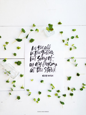 Oscar Wilde quotes, hand lettering, brush lettering, Friday favorites ...