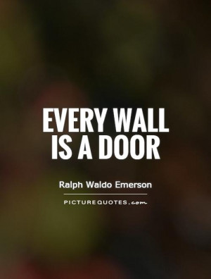 Wall Quotes Door Quotes Ralph Waldo Emerson Quotes