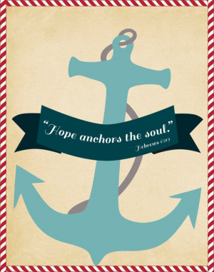 hope anchors the soul this would be cute to put on a wood anchor