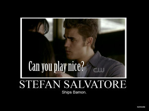 Damon & Bonnie Stefan Salvatore Motivational Pic