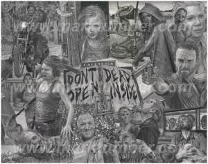 Cool Limited Edition Walking Dead Print from Artist Mark Tumber