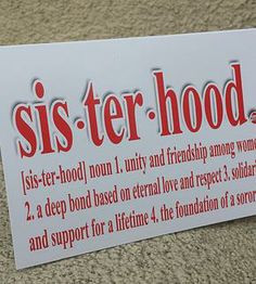 Delta Sigma Theta sisterhood More